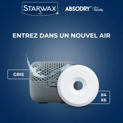 Absorbeur d'humidité Compact + 1 tablette