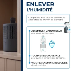 Absorbeur d'humidité + 1 tablette