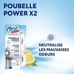 Absorbeur d'odeurs Poubelle Power x2