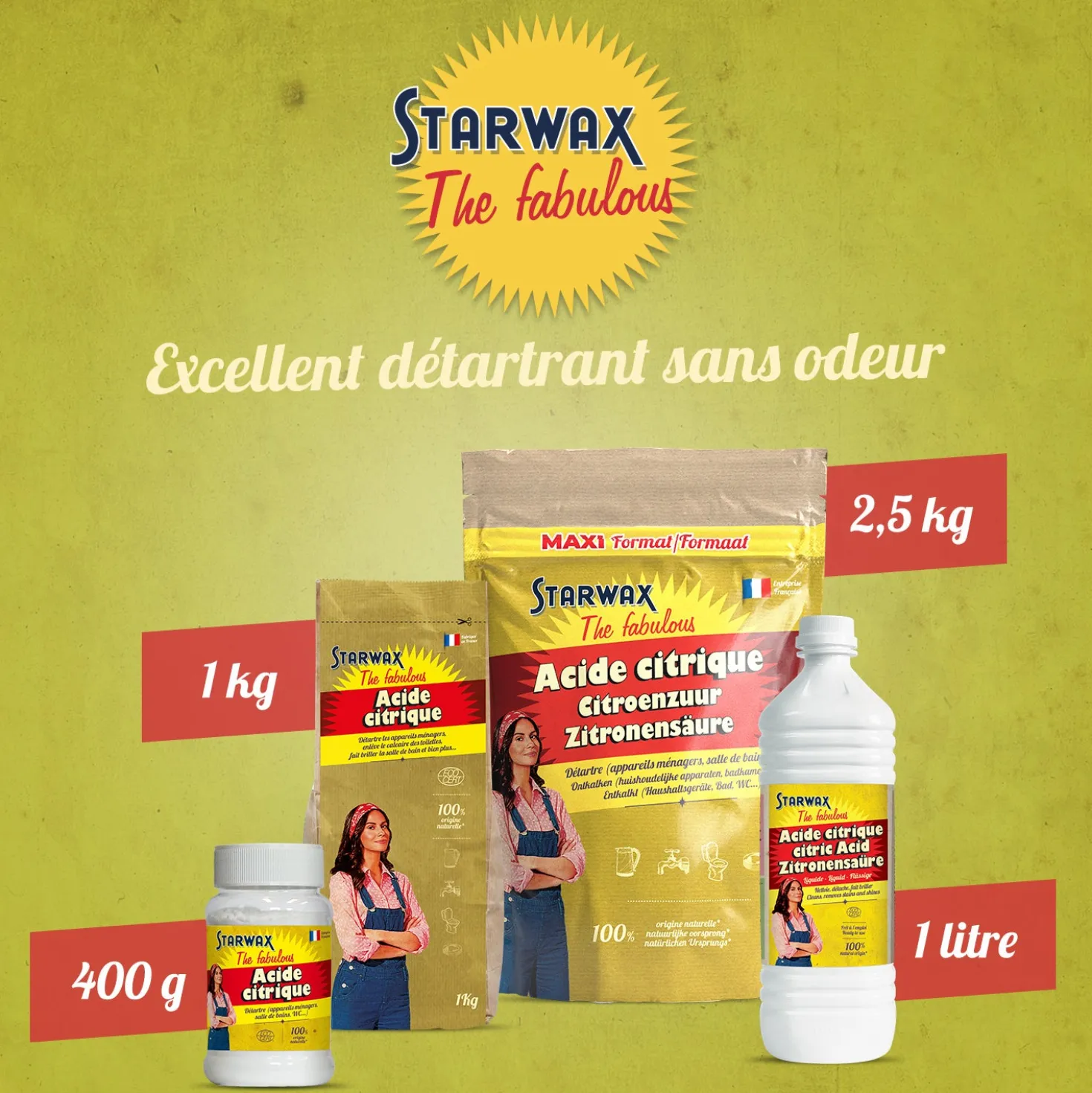 Acide citrique liquide – Détartrant naturel sans odeur