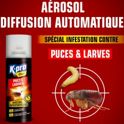 Aérosol diffusion automatique puces et larves