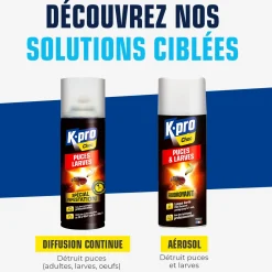 Aérosol diffusion automatique puces et larves