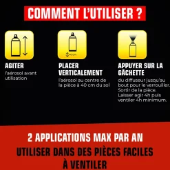 Aérosol diffusion automatique puces et larves