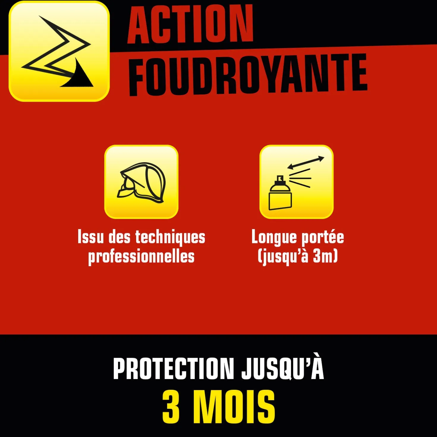 Aérosol foudroyant araignées