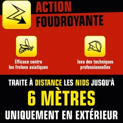 Aérosol foudroyant choc nids de guêpes et frelons