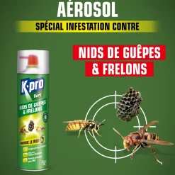 Aérosol foudroyant nids de guêpes et frelons