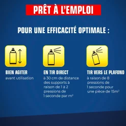Aérosol mites des vêtements