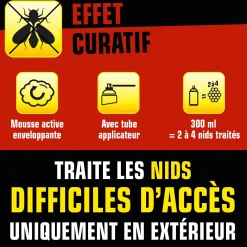 Aérosol nids de guêpes et frelons