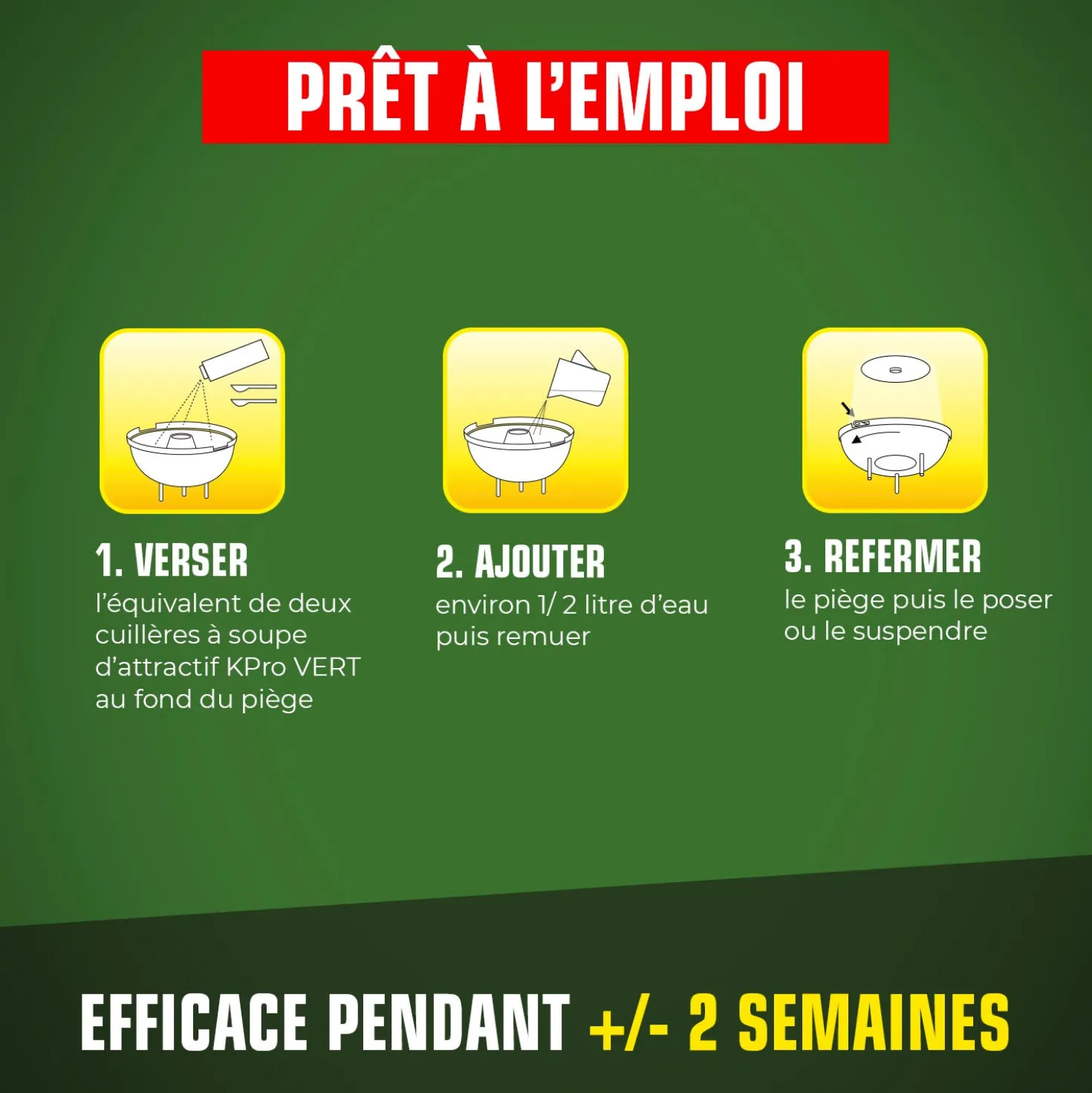 Attractif piège à guêpes et frelons