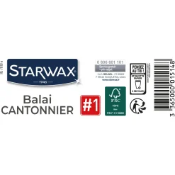 Balai cantonnier pour sols extérieurs FSC®