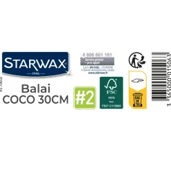Balai coco 30 cm pour sols extérieurs FSC®
