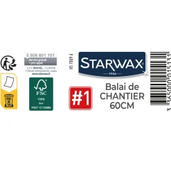 Balai PVC spécial chantier 60 cm FSC®