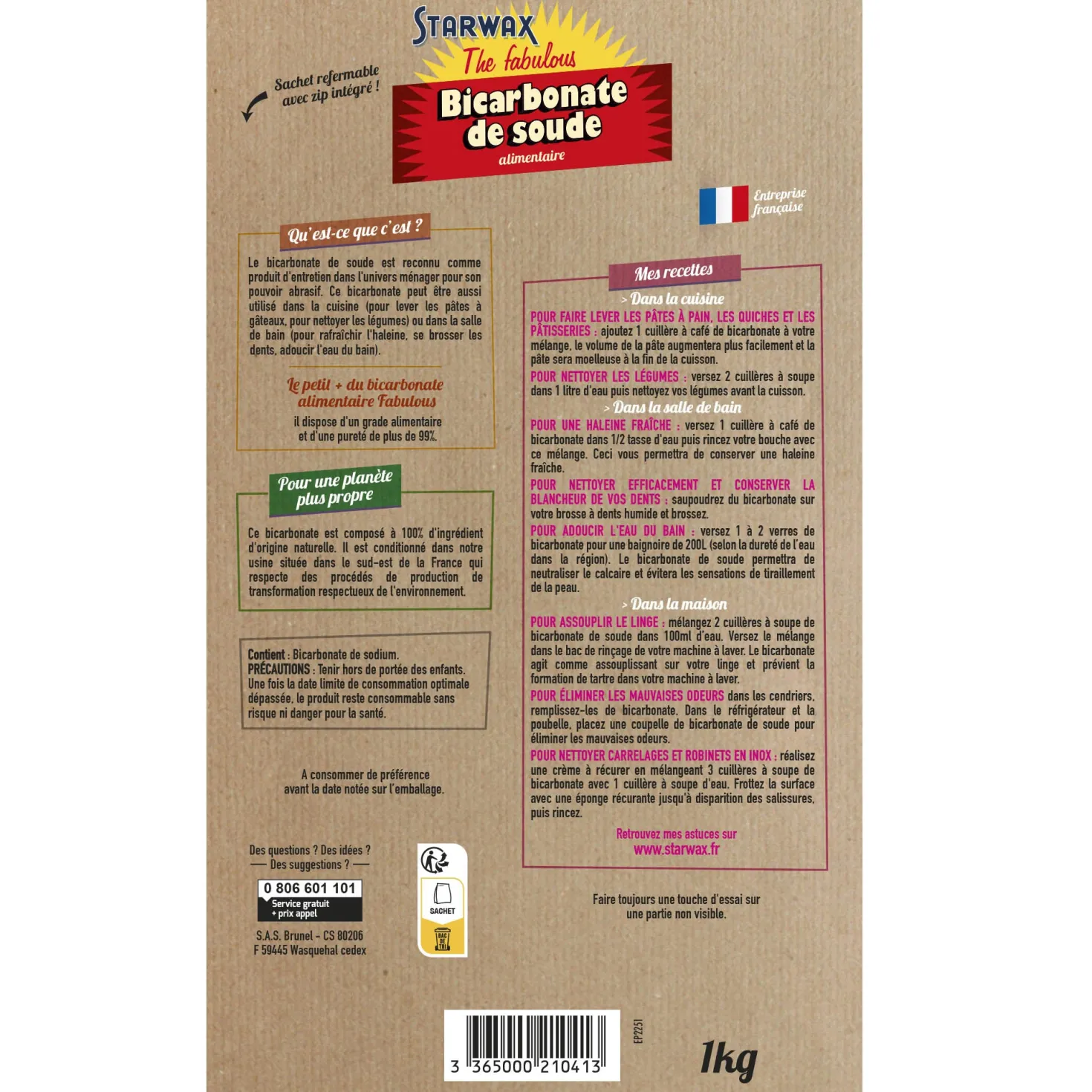 Bicarbonate de soude alimentaire