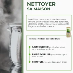 Bicarbonate de soude ménager