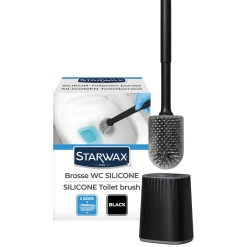Brosse WC en silicone avec support mural
