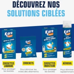 Cassettes contre les mites et larves