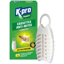 Cassettes répulsives mites des vêtements