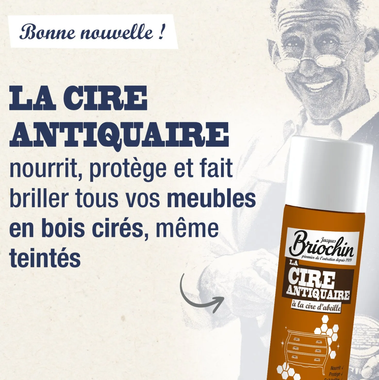Cire antiquaire à la cire d'abeille