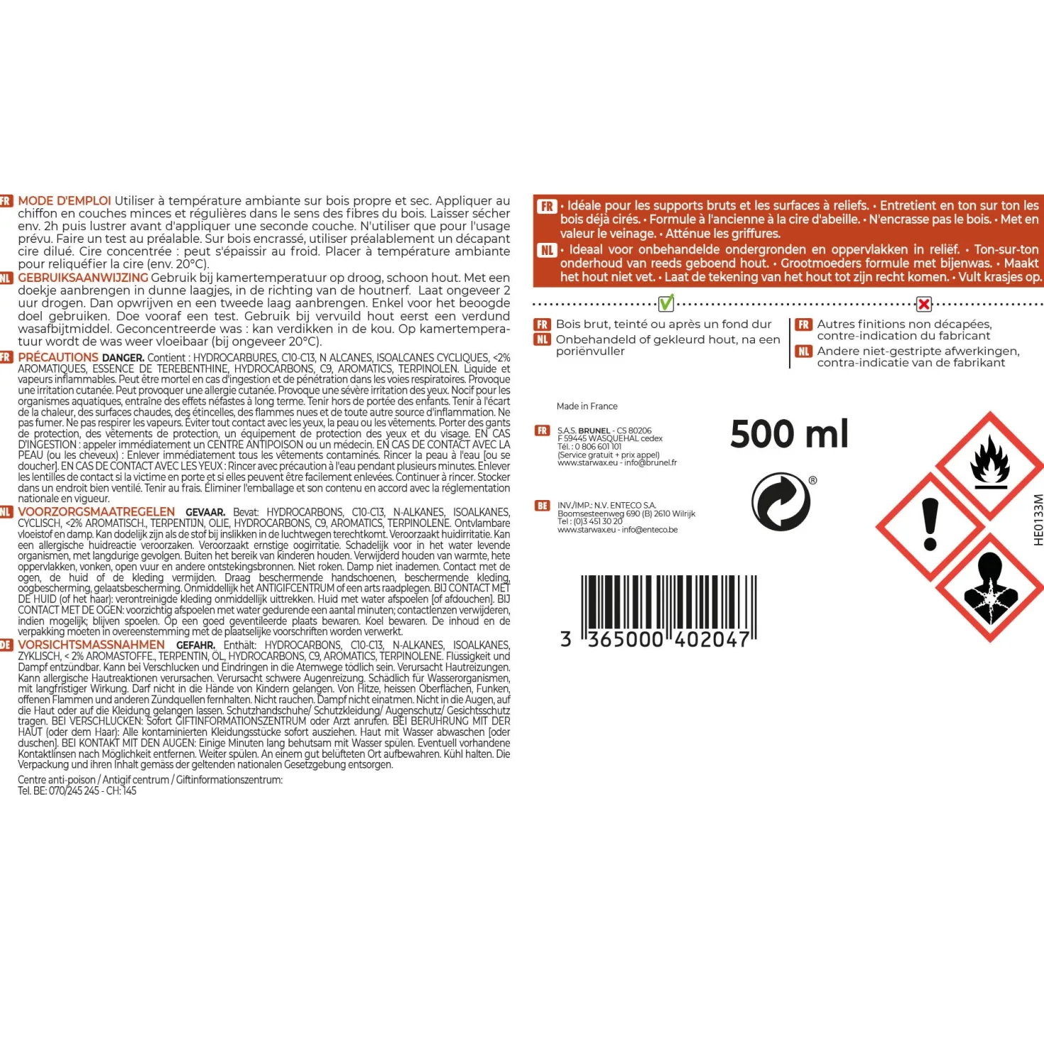 Cire antiquaire liquide pour bois cirés