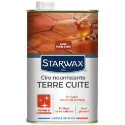 Cire nourrissante (patine à l'ancienne) pour tomettes et terres cuites
