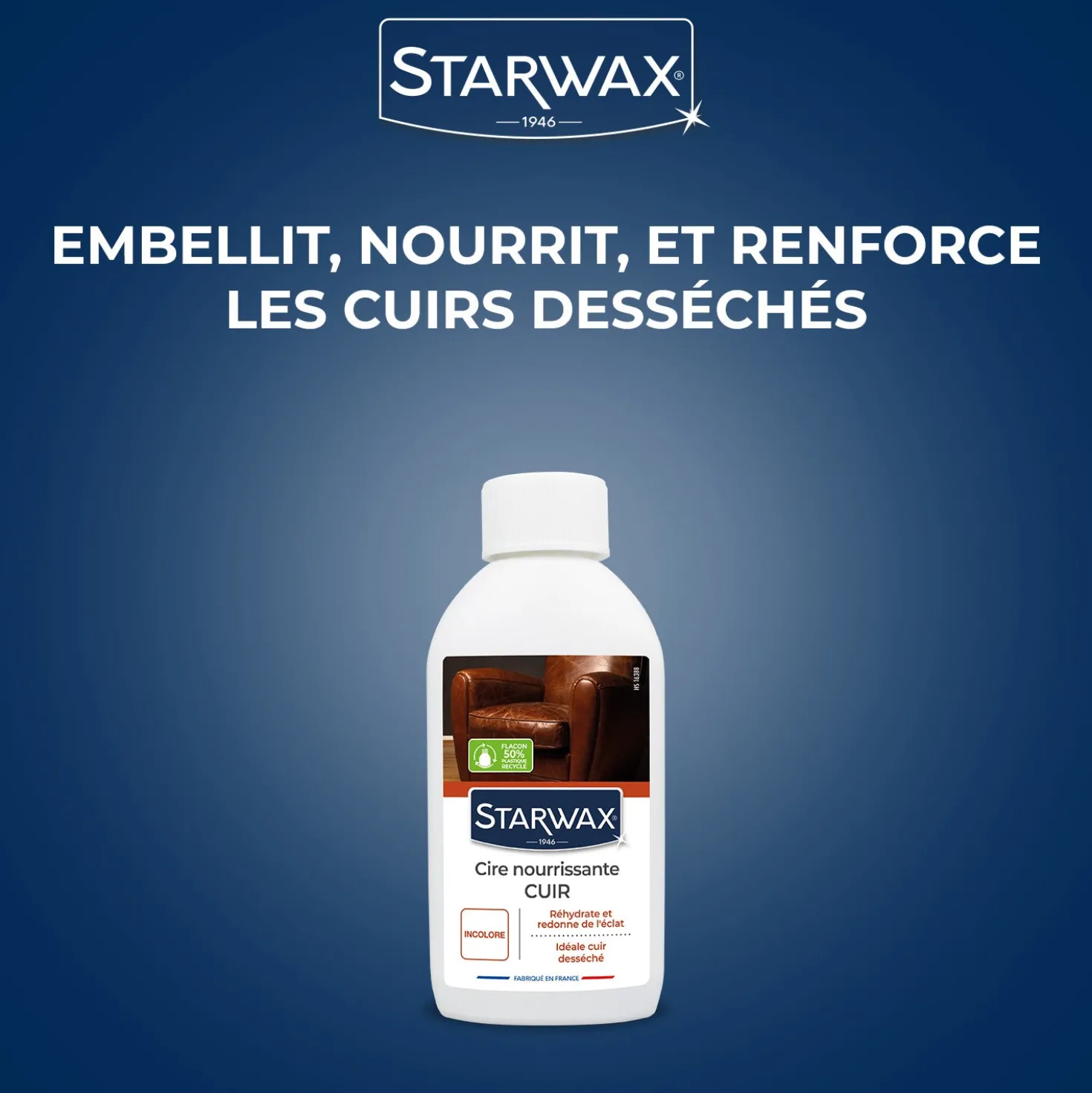 Cire rénovante nourrissante pour cuirs secs