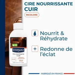 Cire rénovante nourrissante pour cuirs secs