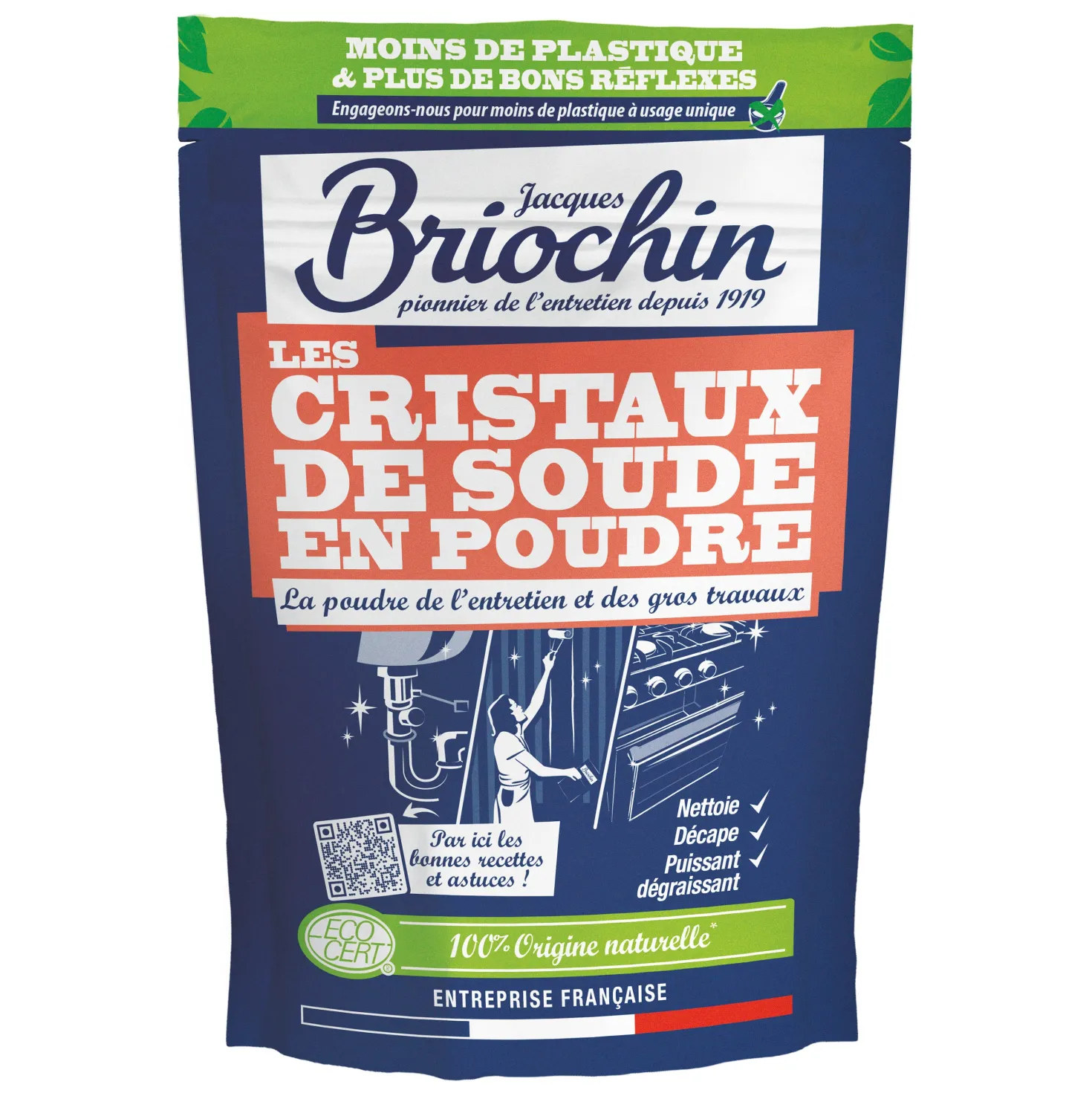 Cristaux de soude en sachet Doypack