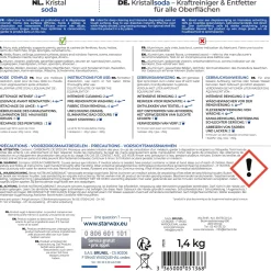 Cristaux de soude gros travaux 1,4kg