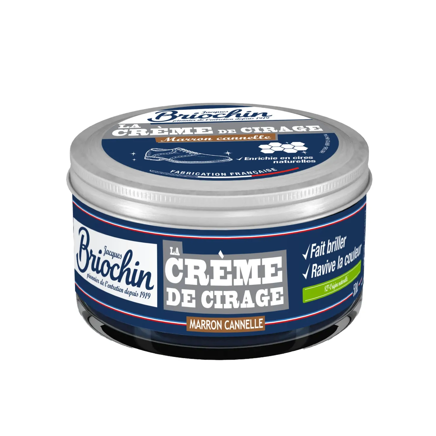 Crème de cirage marron cannelle