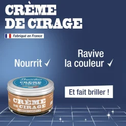 Crème de cirage marron cannelle
