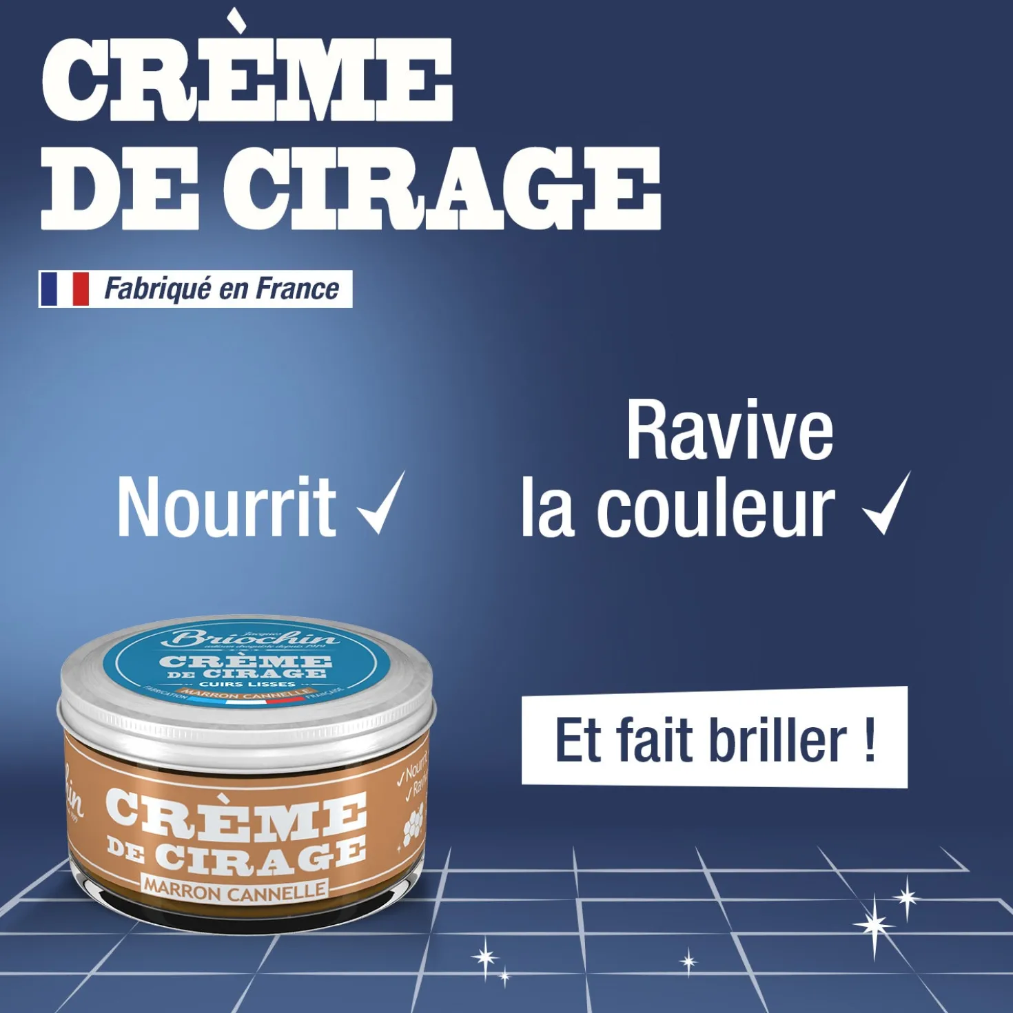 Crème de cirage marron cannelle