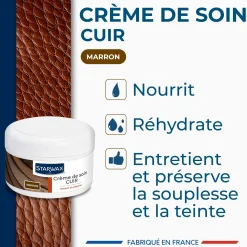Crème de soin pour cuirs colorés
