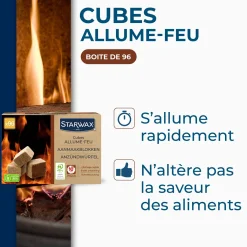 Cubes allume feu PEFC