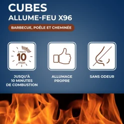 Cubes allume feu PEFC