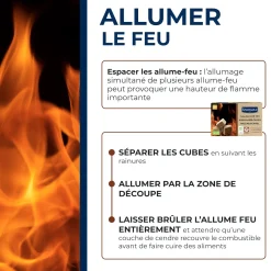 Cubes allume feu PEFC