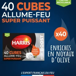 40 cubes allume feu super puissant