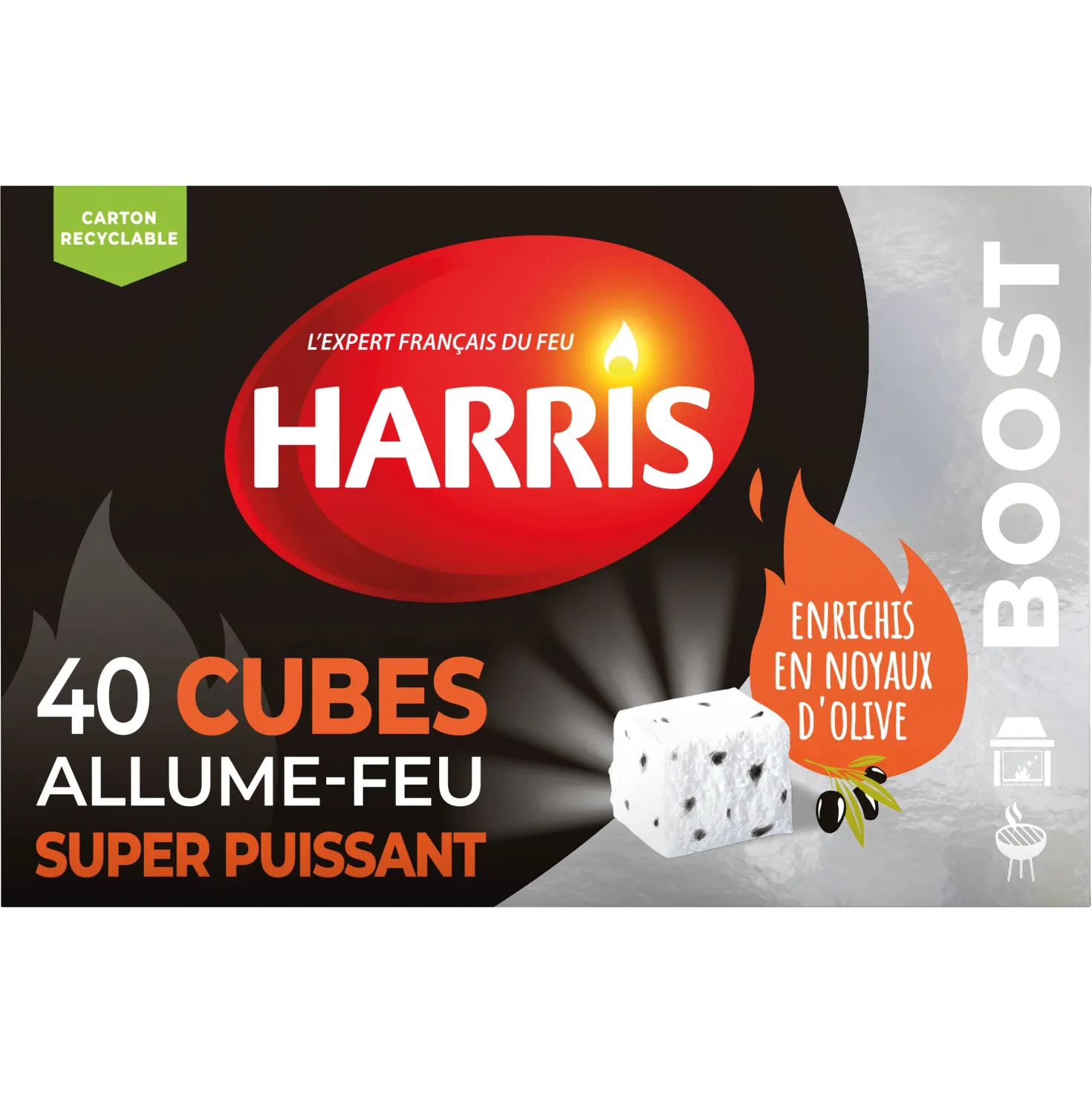 40 cubes allume feu super puissant