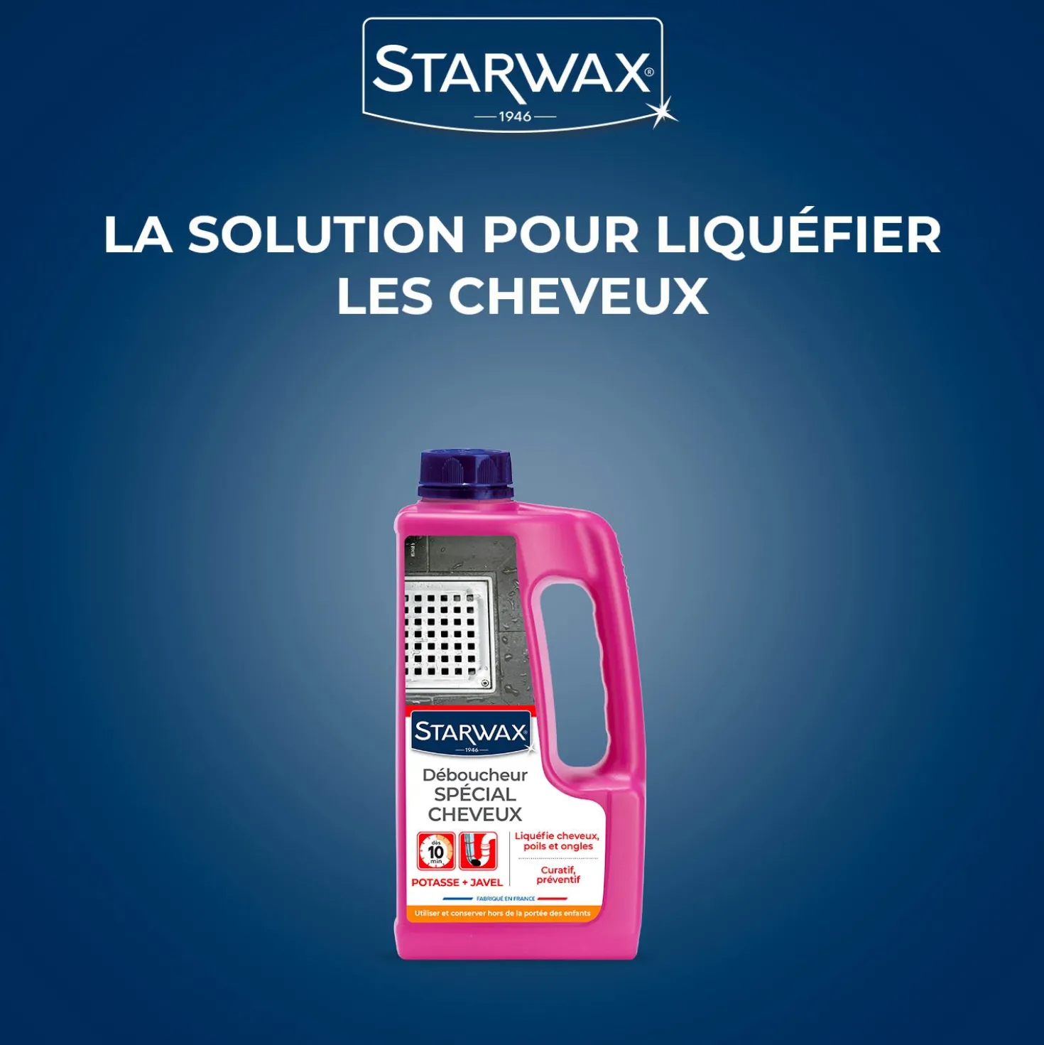 Déboucheur canalisations spécial cheveux