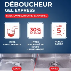 Déboucheur express pour canalisations