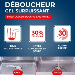 Déboucheur gel pour canalisations