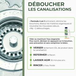 Déboucheur suractif cuisine - salle de bains