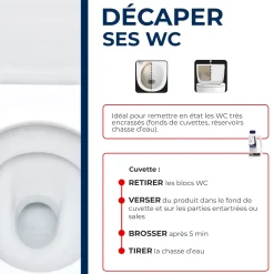 Décapant choc rénovateur WC - Efficacité Professionnelle