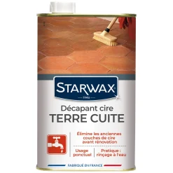 Décapant cire avant rénovation pour tomettes et terres cuites