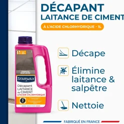 Décapant laitance de ciment