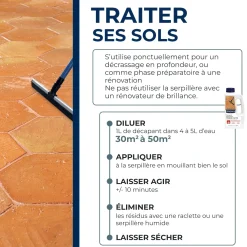 Décapant pour tomettes et terres cuites