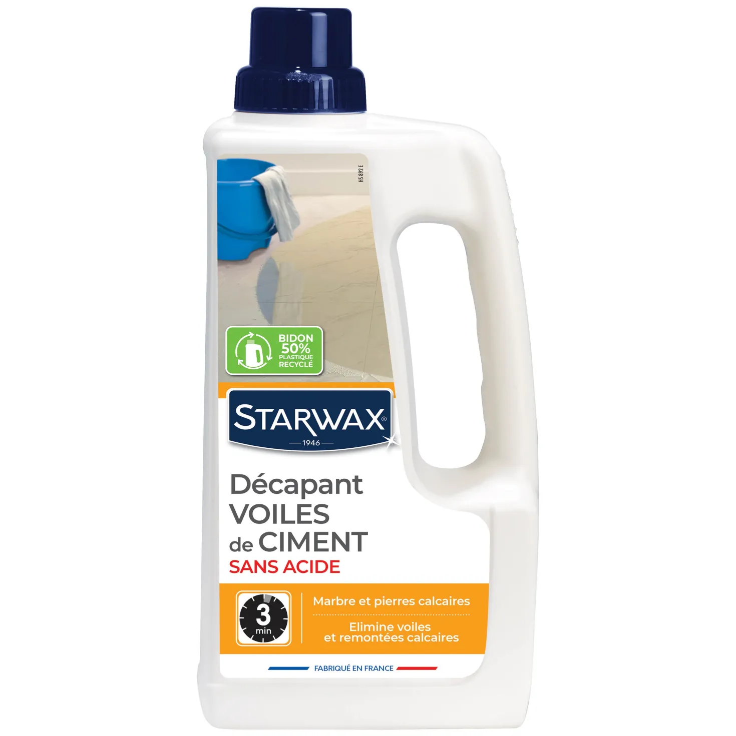 Décapant voiles de ciment pour marbres & pierres naturelles