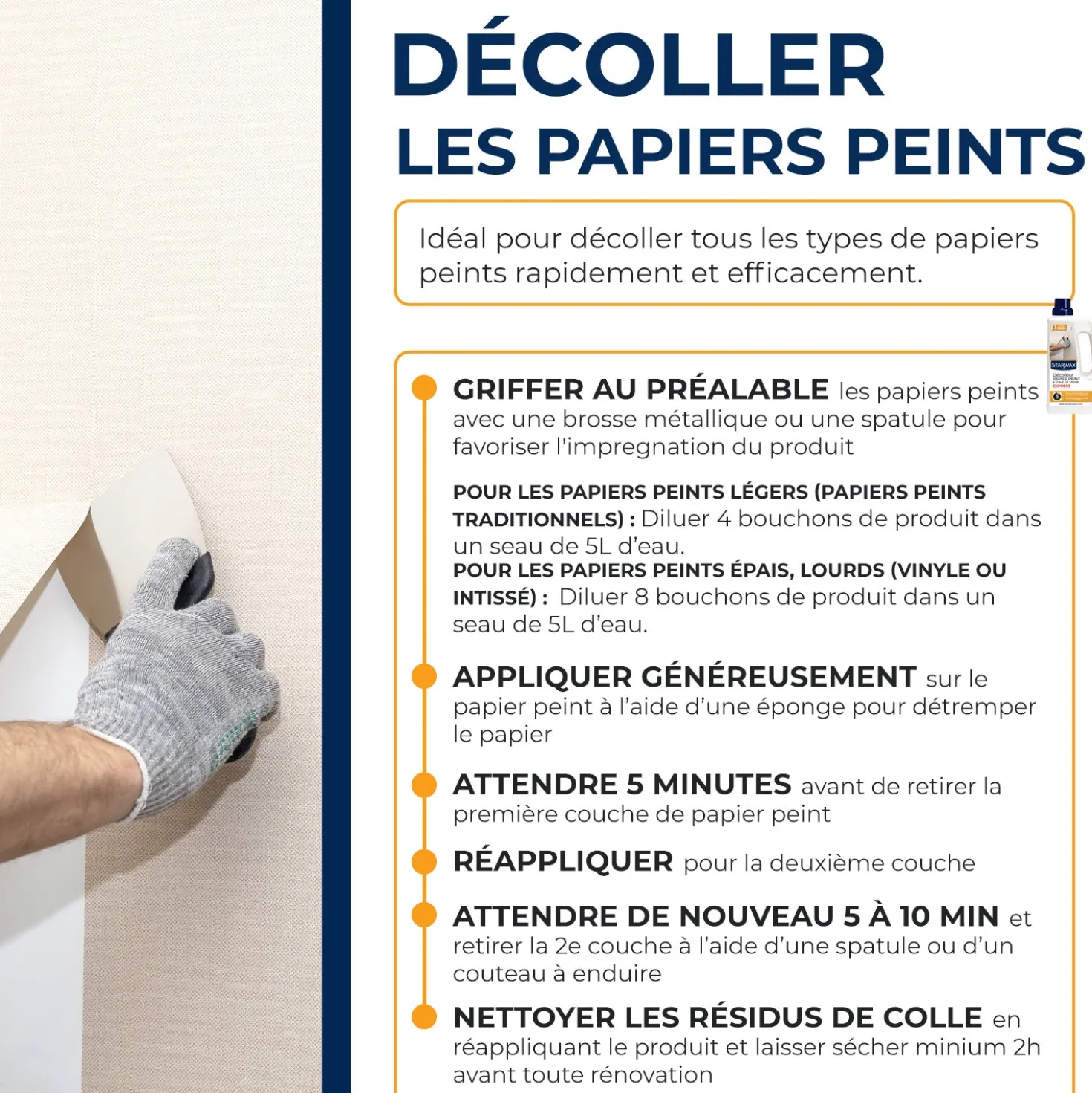 Décolleur Express papier peint 1L