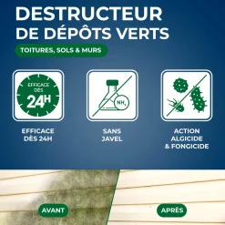 Destructeur de dépôts verts concentré