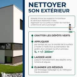 Destructeur de dépôts verts concentré à diluer - grandes surfaces