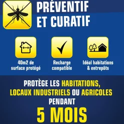 Diffuseur automatique contre les mouches et moustiques